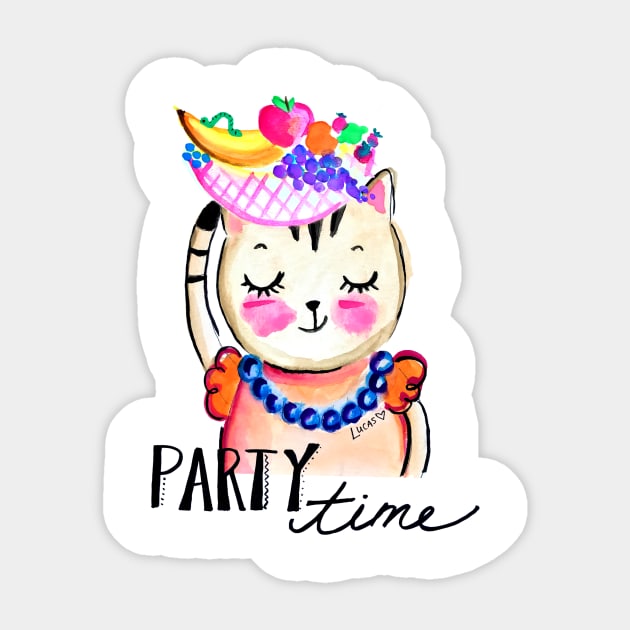Party Time Sticker by Lady Lucas